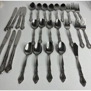 Stanley Roberts Rogers Co Stainless Flatware AUBERGE 28 Piece Set